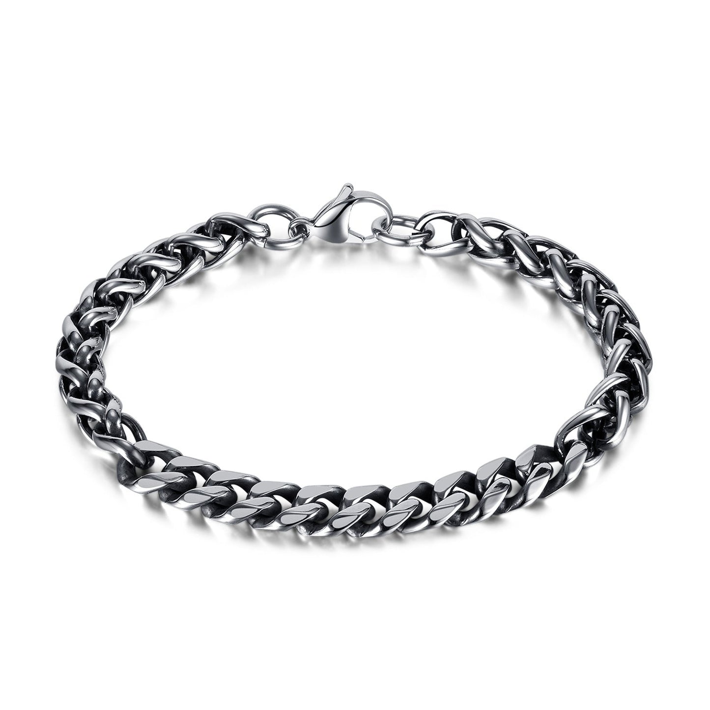 Wee Luxury Men Bracelets GS1459-Titanium Steel Dragon Bone Bracelet Retro Mens Chain