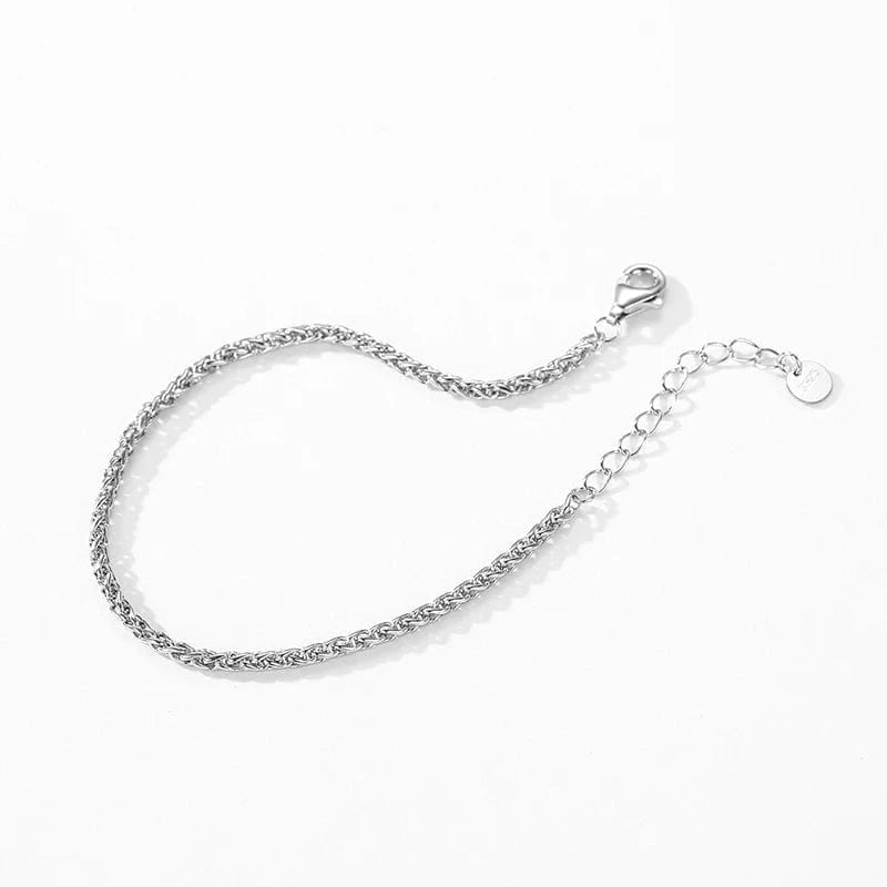 Wee Luxury Silver Bracelets Geometric Chain Bracelet for Women in Silver