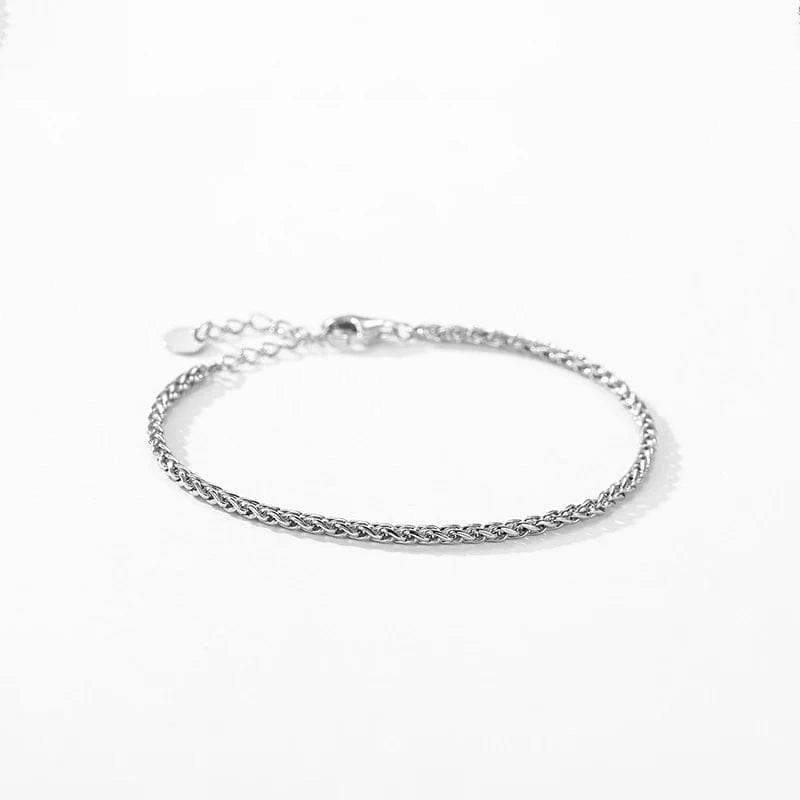 Wee Luxury Silver Bracelets Geometric Chain Bracelet for Women in Silver