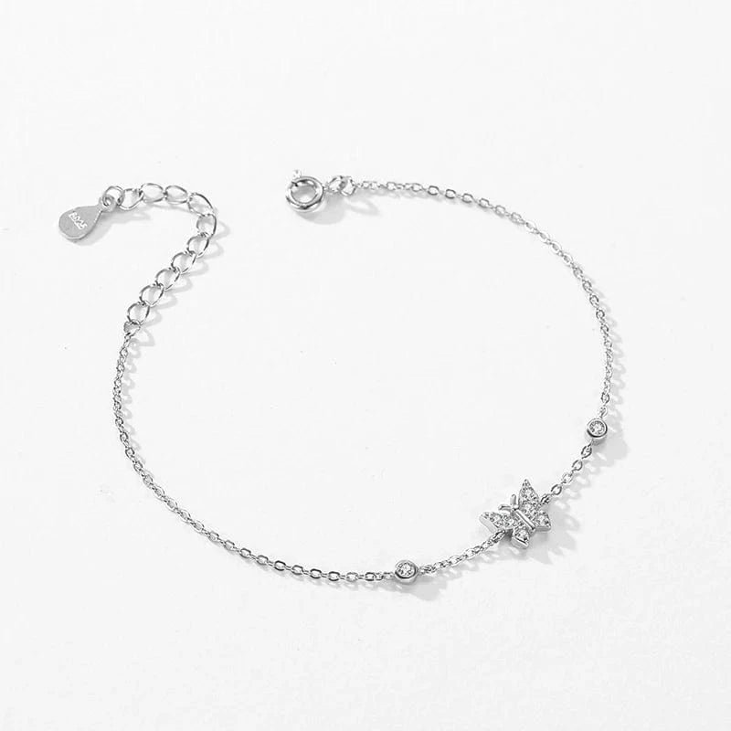 Wee Luxury Silver Bracelets Heart, Star & Moon CZ Bracelet in Sterling Silver