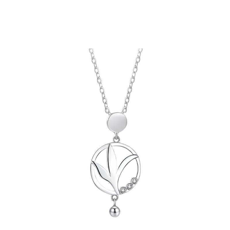 Wee Luxury Silver Necklaces Dazzling CZ Tree of Life Necklace in Authentic 925 Sterling Silver