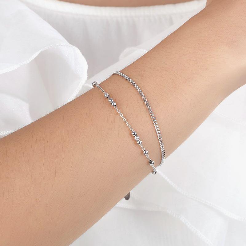 My Jewels Silver Bracelets Length: 15 cm - 18 cm (6 inches - 7 inches) Adjustable Bridesmaid Jewellery Birthday Gifts Bracelets