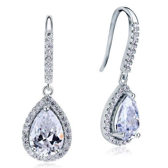 My Jewels Silver Earrings Earring 2 Ct Diamond Dangle Earrings