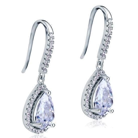 My Jewels Silver Earrings Earring 2 Ct Diamond Dangle Earrings