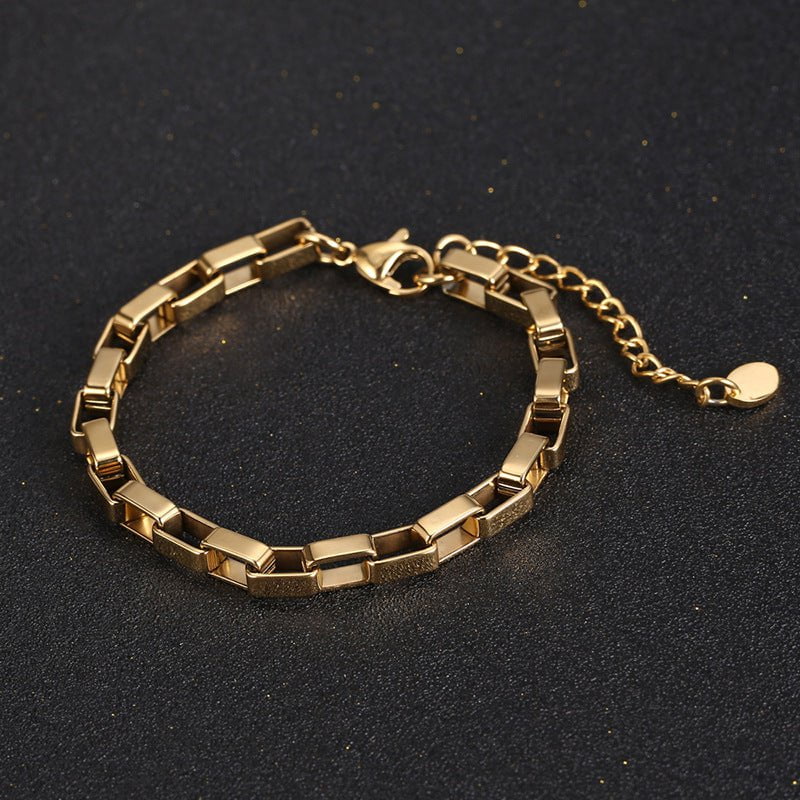 Wee Luxury Men Bracelets Gold American Personality Men's Style Cool Bracelet