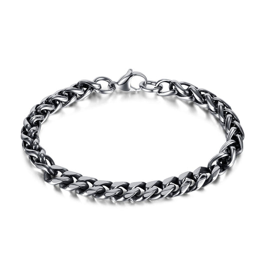 Wee Luxury Men Bracelets GS1459-Titanium Steel Dragon Bone Bracelet  Retro Mens Chain