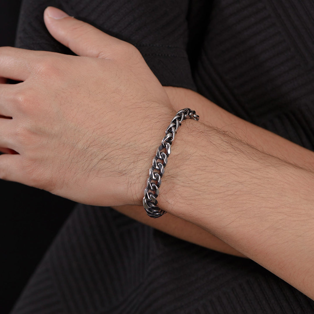 Wee Luxury Men Bracelets GS1459-钢手链 Titanium Steel Dragon Bone Bracelet  Retro Mens Chain