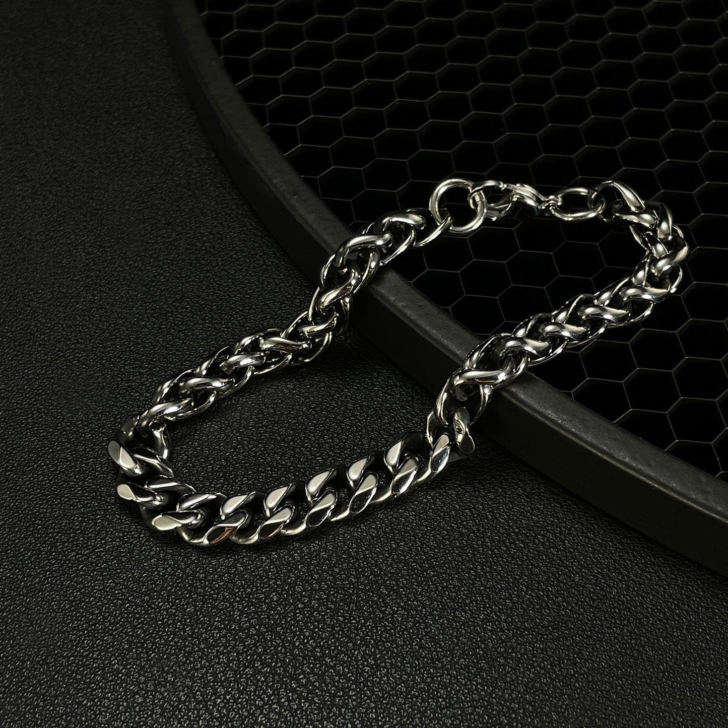 Wee Luxury Men Bracelets GS1459-Titanium Steel Dragon Bone Bracelet  Retro Mens Chain