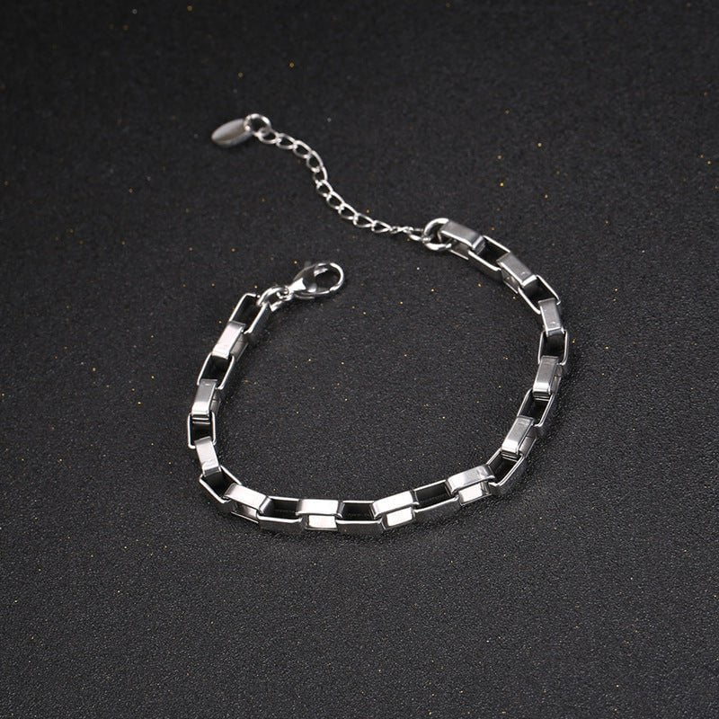 Wee Luxury Men Bracelets Silver American Personality Men's Style Cool Bracelet