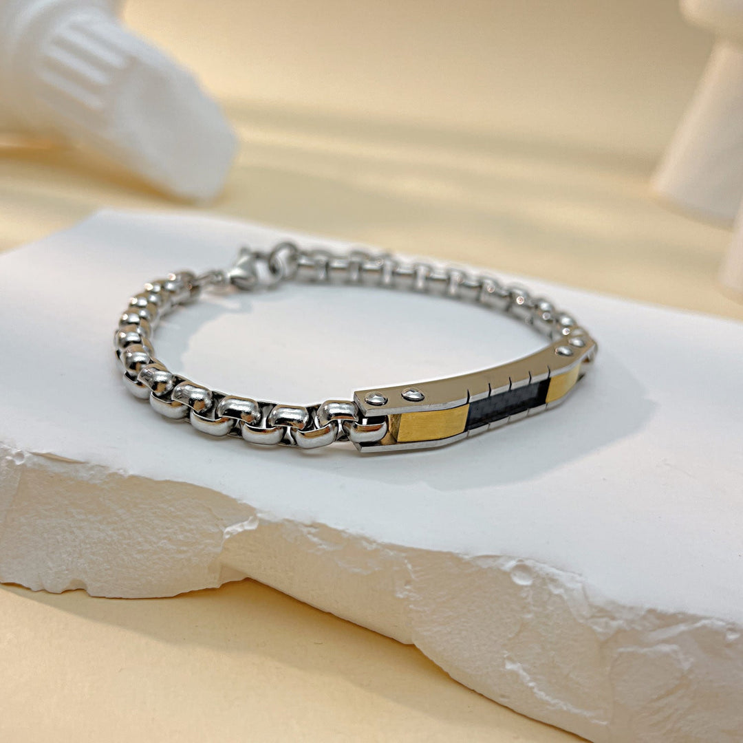 Wee Luxury Men Bracelets Steel Streamlined Stainless Bracelet for Stylish Men and Women