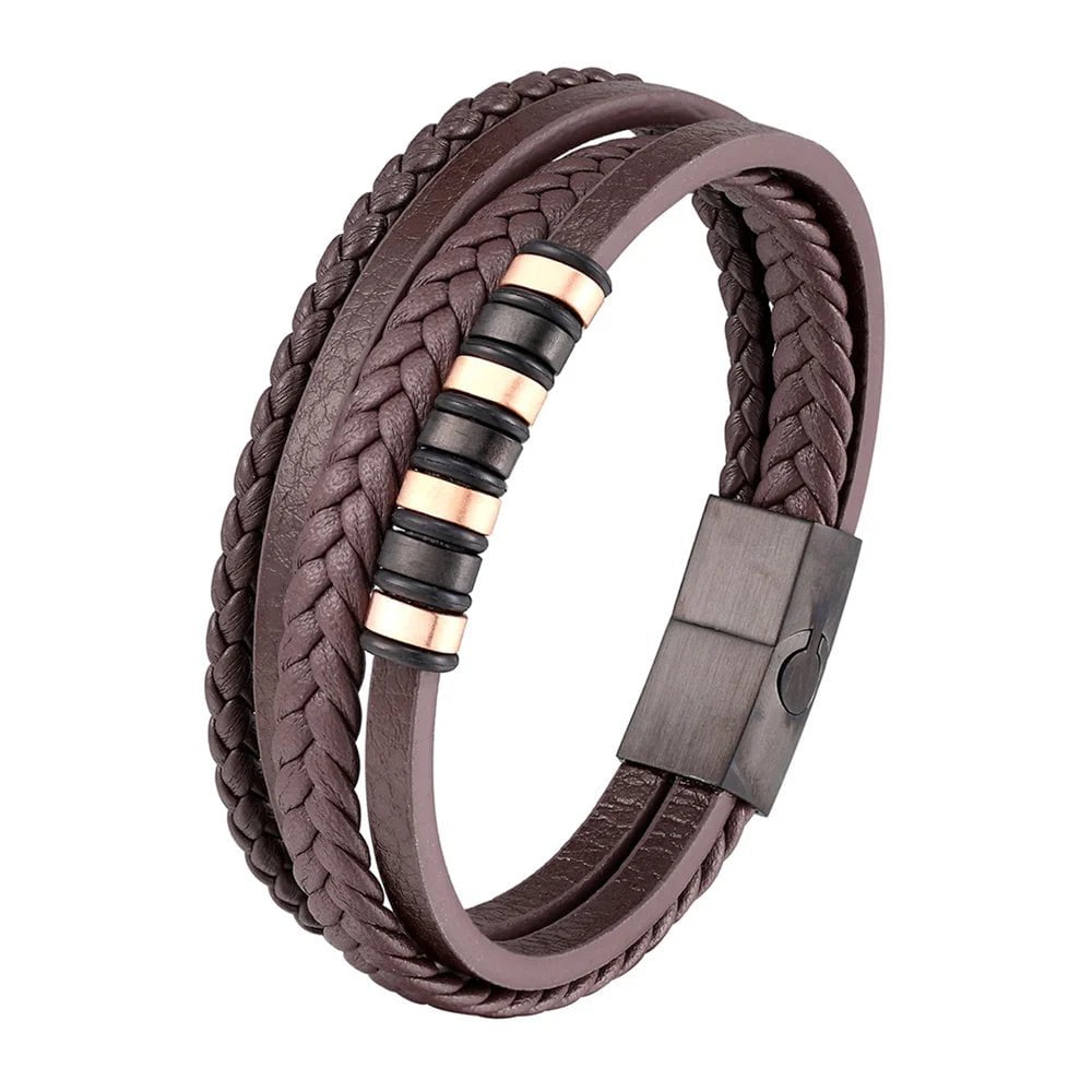 Wee Luxury Men Bracelets TZ-32B / 19cm Black Personality Eternal Yoga Titanium Steel Bracelet