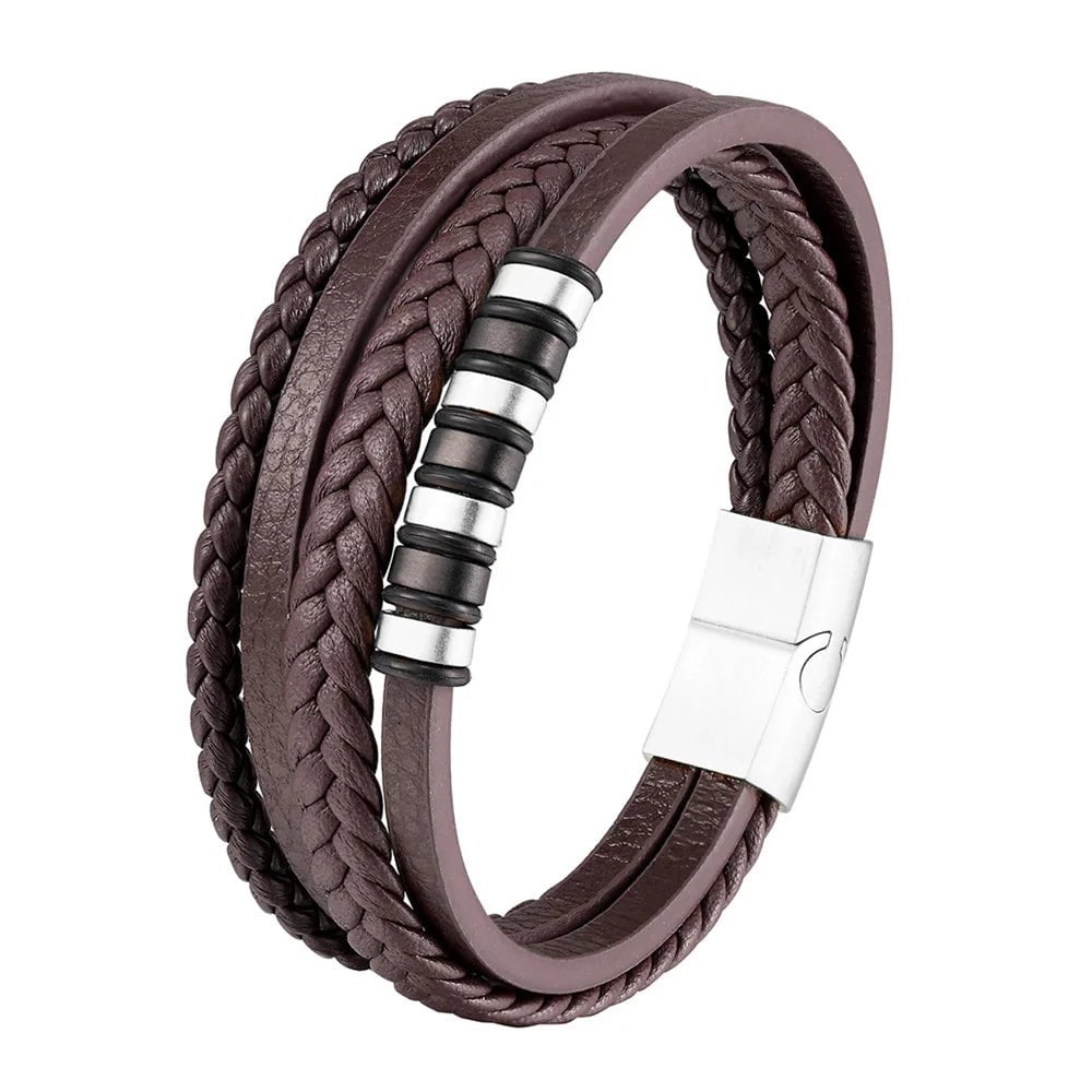 Wee Luxury Men Bracelets TZ-33B / 19cm Black Personality Eternal Yoga Titanium Steel Bracelet
