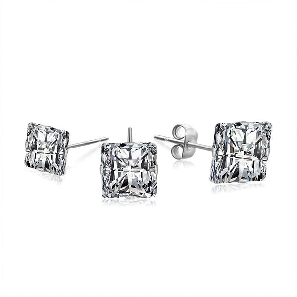 Wee Luxury Men Earrings 1 piece - 3MM zircon Gemstone Accented Mens Earrings Sleek and Sophisticated