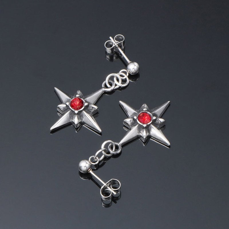 Wee Luxury Men Earrings 1 piece Stylish Titanium Stud Earrings - Trendy Unisex Jewelry