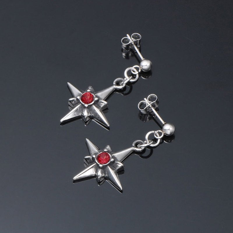 Wee Luxury Men Earrings 1 piece Stylish Titanium Stud Earrings - Trendy Unisex Jewelry