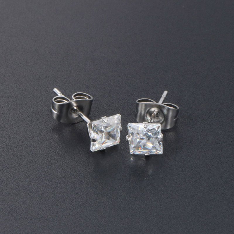 Wee Luxury Men Earrings Gemstone Accented Mens Earrings Sleek and Sophisticated