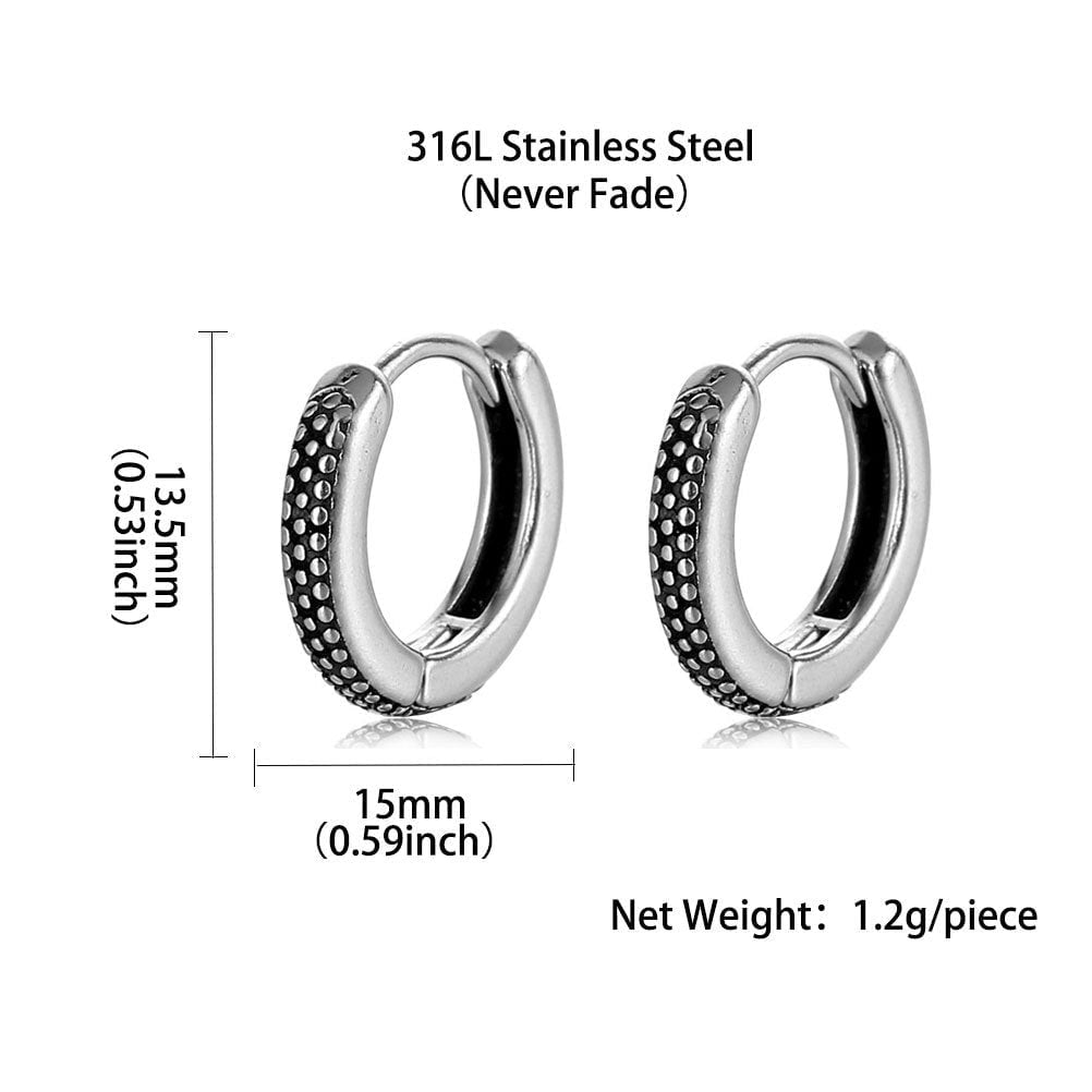 Wee Luxury Men Earrings Steel / 1 piece Exquisite Stainless Steel Earrings - Unparalleled Style