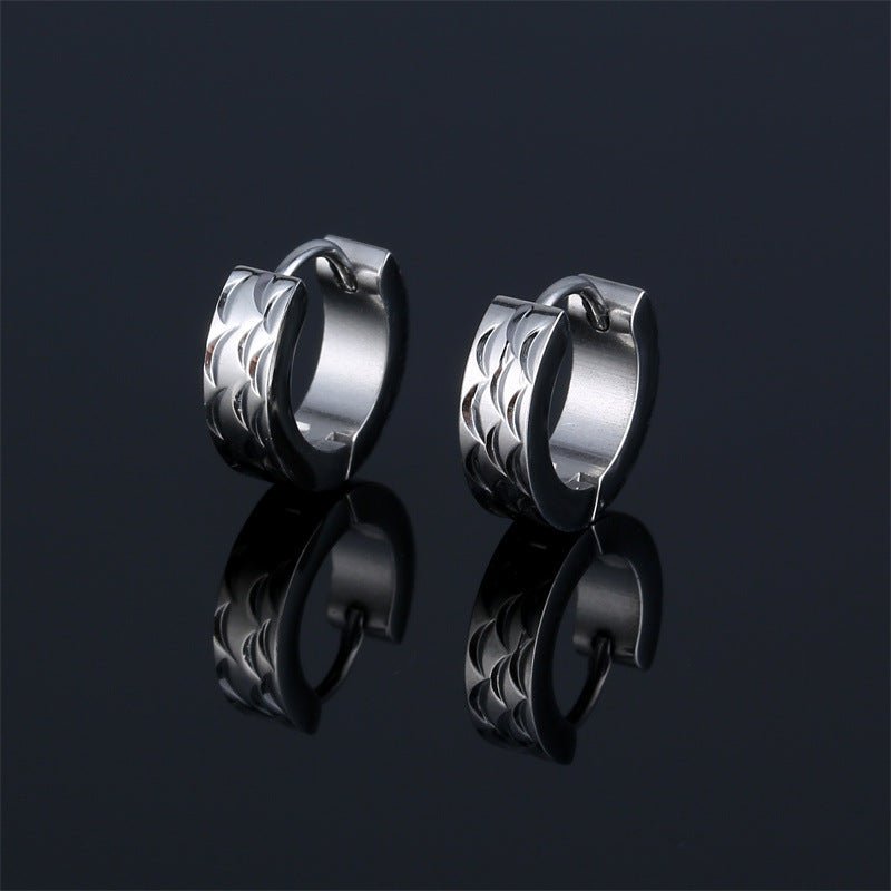 Wee Luxury Men Earrings Stylish Unisex Stainless Steel Earrings for Trendsetters