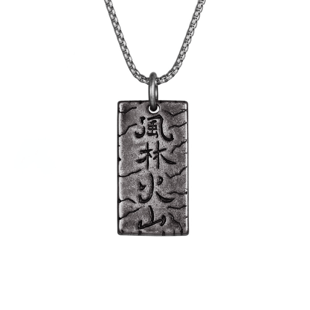 Wee Luxury Men Necklaces Bronze pendant+401*2.5*60cm with chain Geometric Fashion Necklace Inspired by Sun Tzu's Art of War for Men