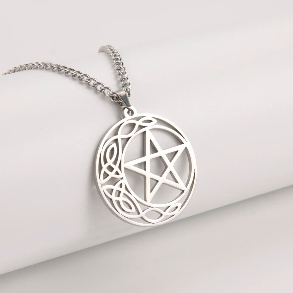 Wee Luxury Men Necklaces Cut Out Star Stainless Steel Pentagram Necklaces For Men