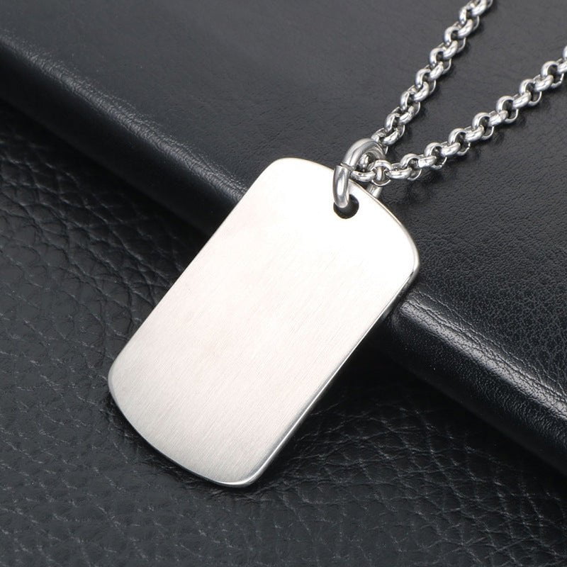 Wee Luxury Men Necklaces Pendant+ce482*3*60cm with chain Titanium Steel Geometric Octagram Pendant Necklace for Men