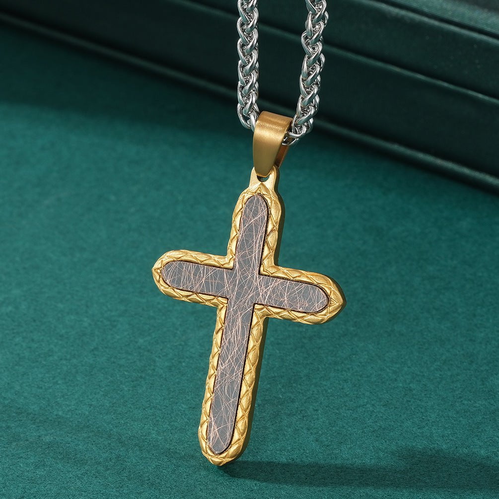 Wee Luxury Men Necklaces Stainless Steel Mens Cross Pendant Exquisite Design Originality