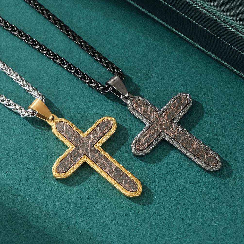 Wee Luxury Men Necklaces Stainless Steel Mens Cross Pendant Exquisite Design Originality