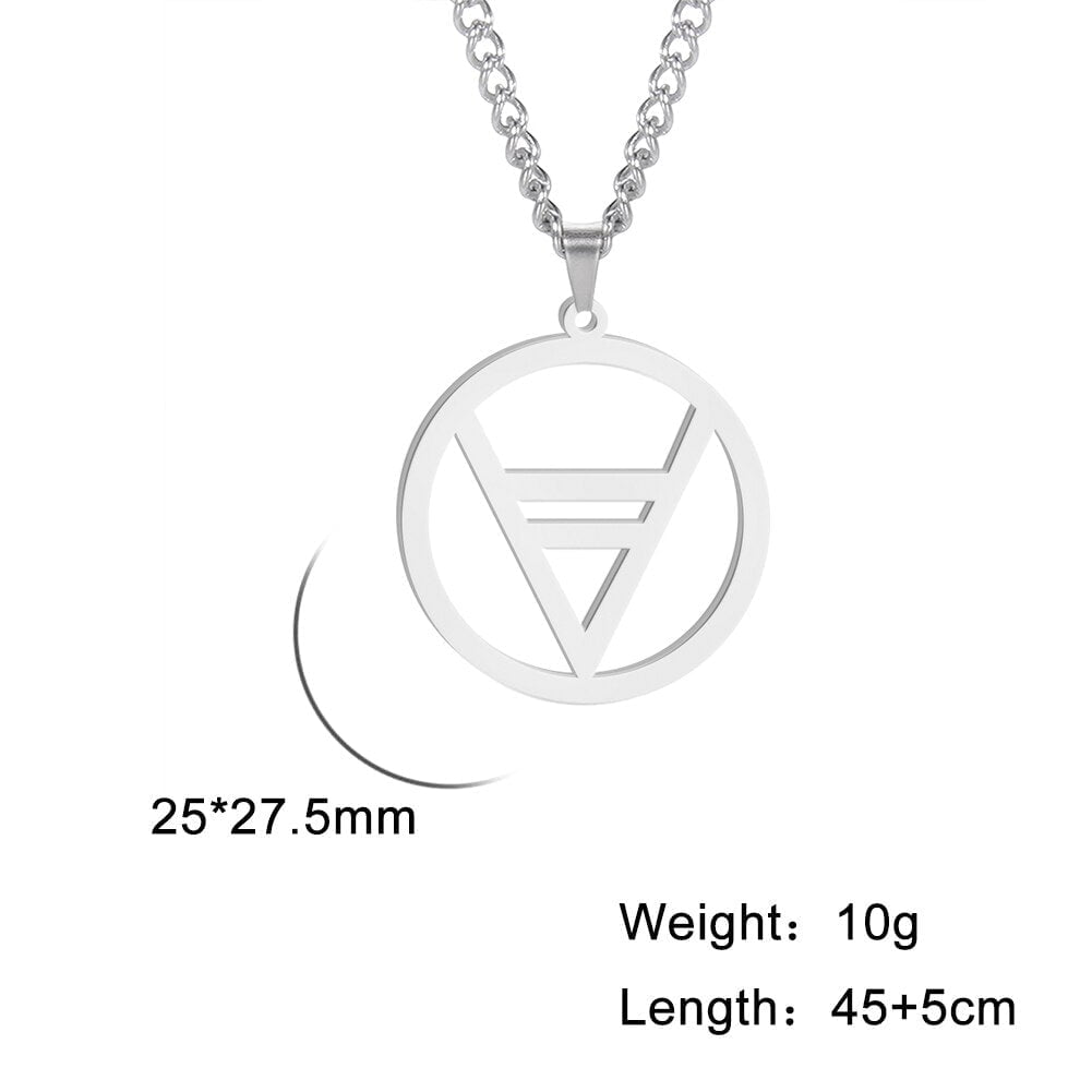 Wee Luxury Men Necklaces Steel Mens Stainless Steel Vintage Slavic Pendant Necklace