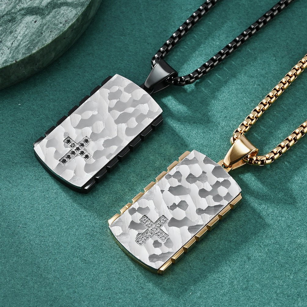 Wee Luxury Men Necklaces Unique Mens Pendant Original Bark Textured Necklace with Creative Style