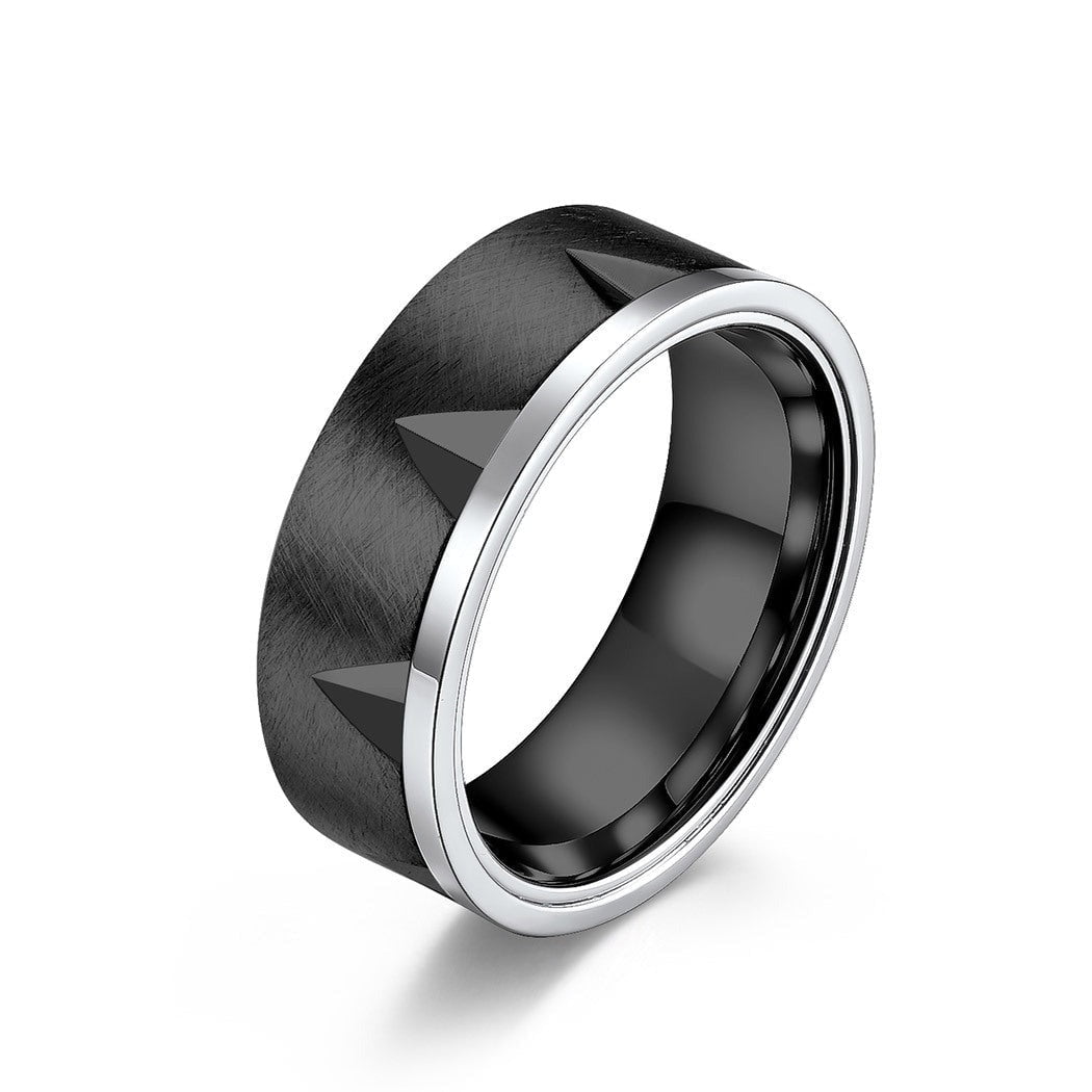 Wee Luxury Men Rings Black / 8 Mens Titanium Rings Trendy Versatile and Stylish