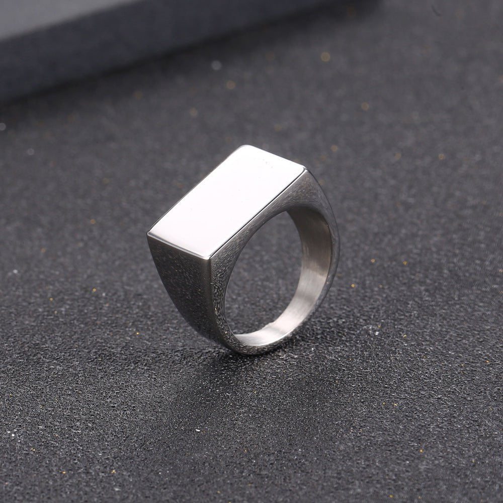 Wee Luxury Men Rings Distinctive Personalized Unique Mens Rings - Simple Style