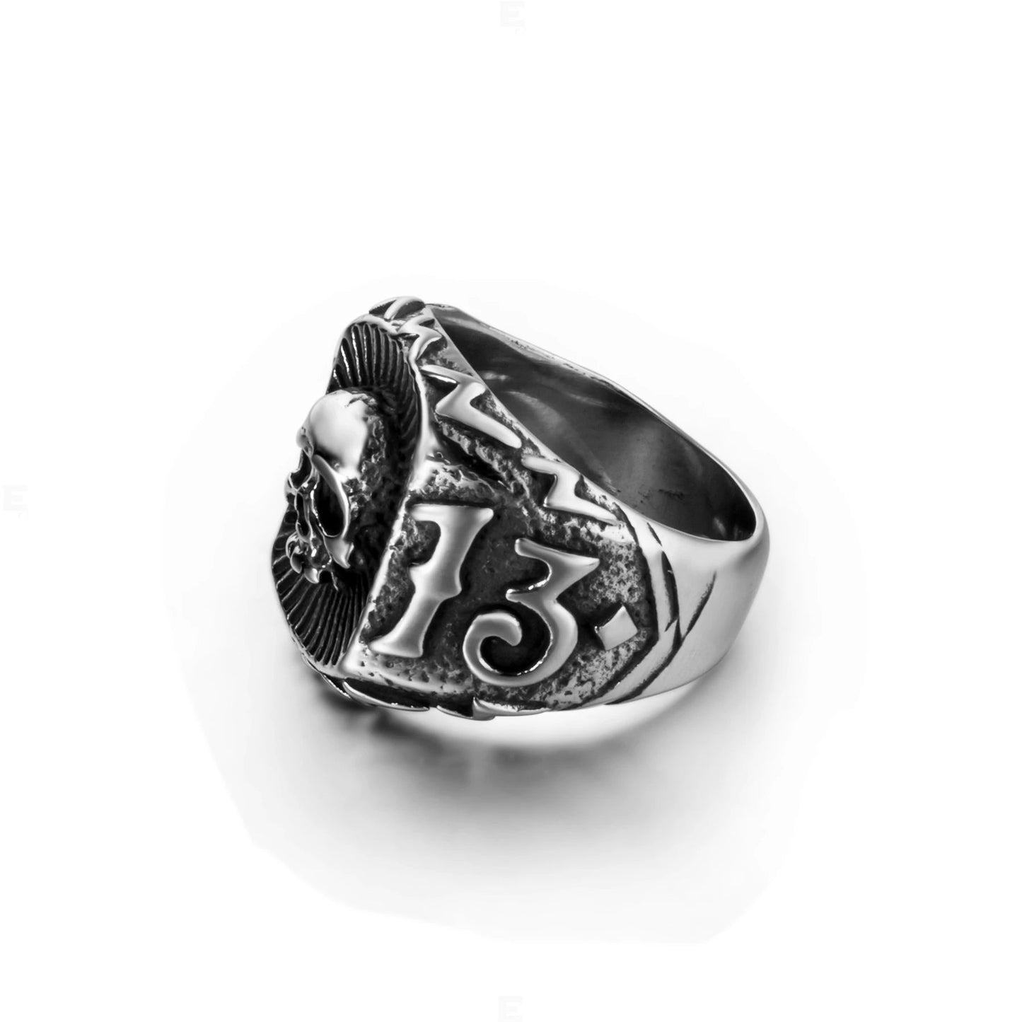 Wee Luxury Men Rings Fashion Skull Number 13 Biker Rings For Men