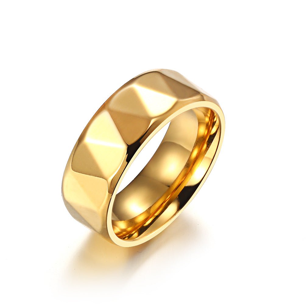 Wee Luxury Men Rings Gold / 7 Modern Tungsten Steel Ring for the Stylish Gentleman