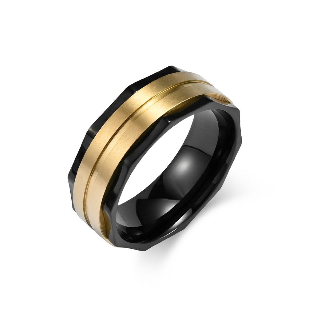 Wee Luxury Men Rings Gold / 8 Sleek Stainless Steel Ring for FashionForward Men