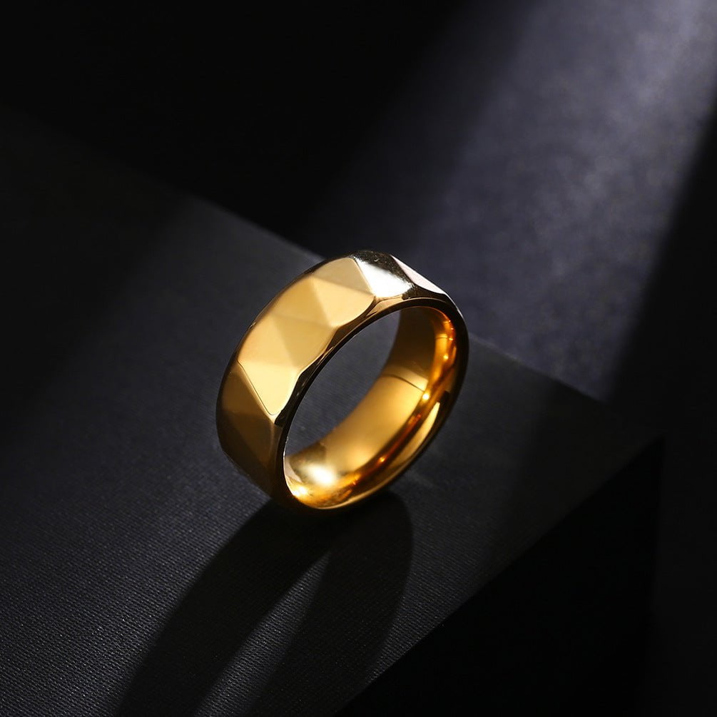 Wee Luxury Men Rings Modern Tungsten Steel Ring for the Stylish Gentleman