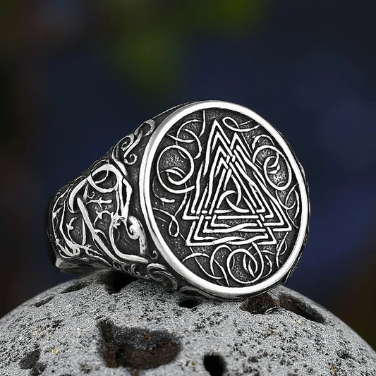 Wee Luxury Men Rings Nordic Viking Stainless Steel Ring For Men