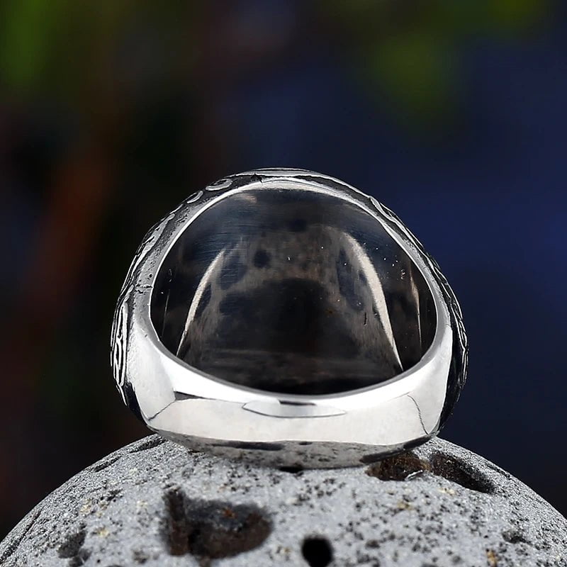 Wee Luxury Men Rings Nordic Viking Stainless Steel Ring For Men