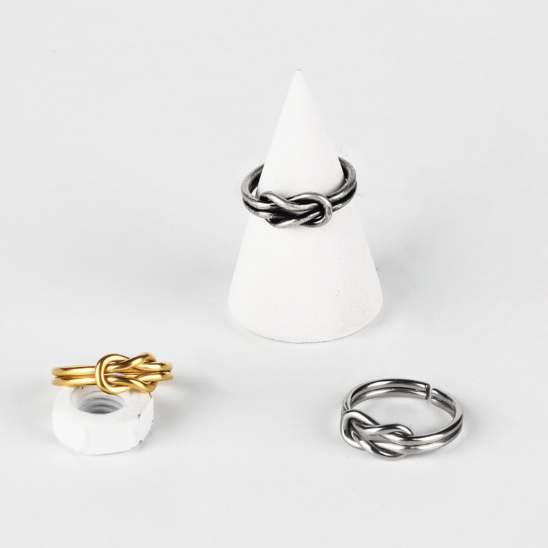 Wee Luxury Men Rings Retro Titanium Steel Couple Ring Fashion Accessory