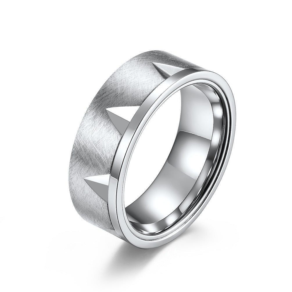 Wee Luxury Men Rings Steel / 8 Mens Titanium Rings Trendy Versatile and Stylish
