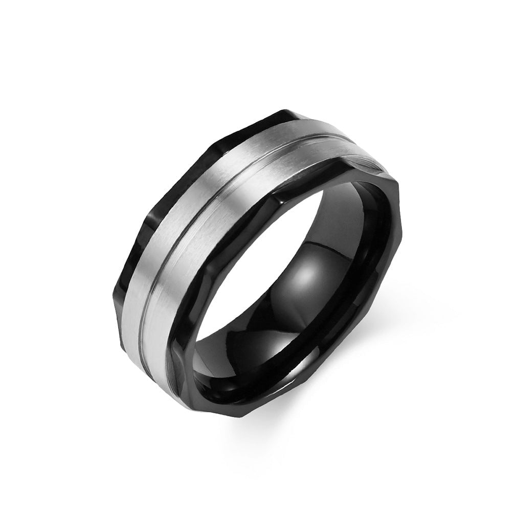 Wee Luxury Men Rings Steel / 8 Sleek Stainless Steel Ring for FashionForward Men