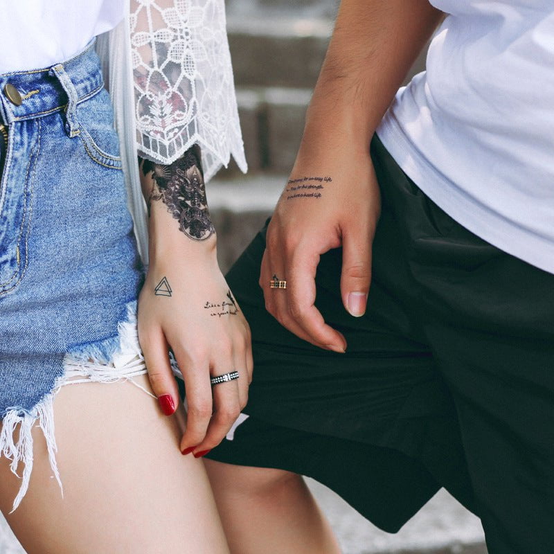 Wee Luxury Men Rings Tide Brand Engraved Serrated Tattoo Totem Couple Rings
