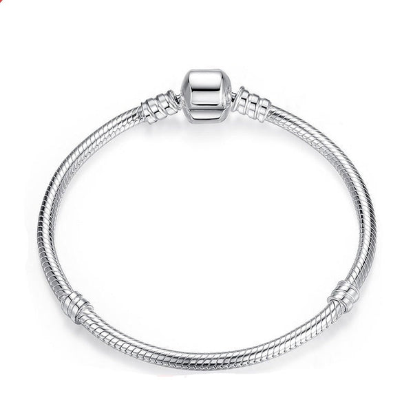 Wee Luxury Silver Bracelets China / 17CM Sterling Silver Snake Chain Bangle & Bracelet for Women