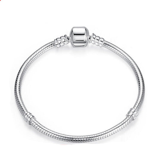 Wee Luxury Silver Bracelets China / 17CM Sterling Silver Snake Chain Bangle & Bracelet for Women