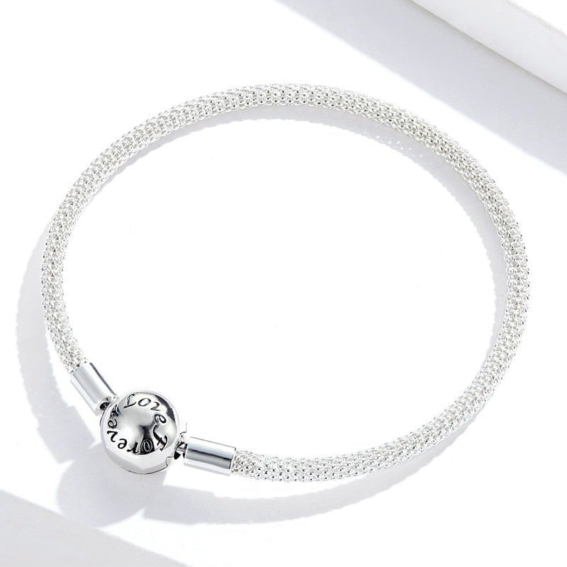 Wee Luxury Silver Bracelets Classic Chain Snake Silver Bracelet For Women