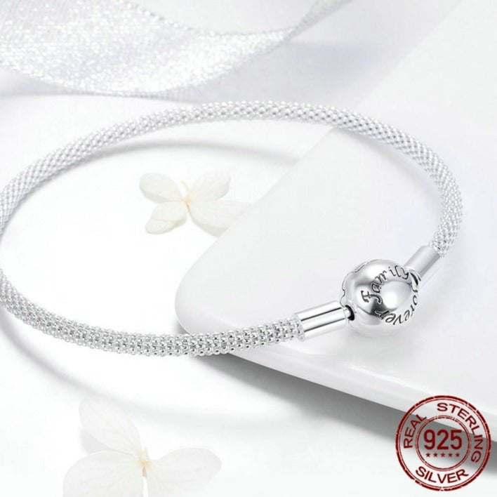 Wee Luxury Silver Bracelets Classic Chain Snake Silver Bracelet For Women