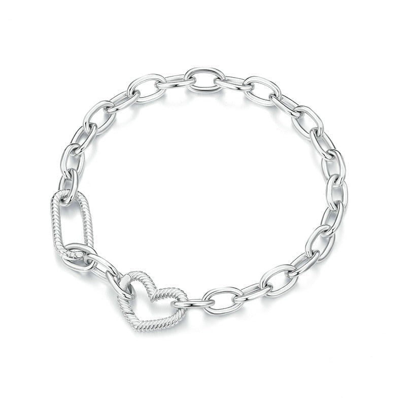 Wee Luxury Silver Bracelets Silver Charm Bracelets for Women Pendent Charm Cuff Bracelets