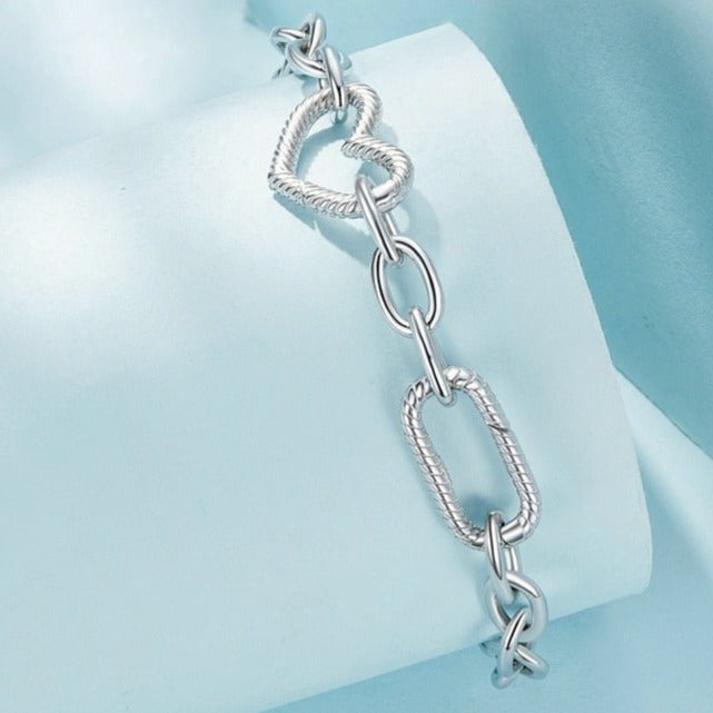 Wee Luxury Silver Bracelets Silver Charm Bracelets for Women Pendent Charm Cuff Bracelets
