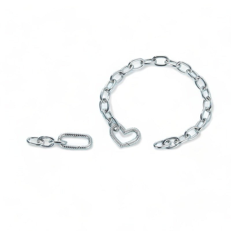Wee Luxury Silver Bracelets Silver Charm Bracelets for Women Pendent Charm Cuff Bracelets