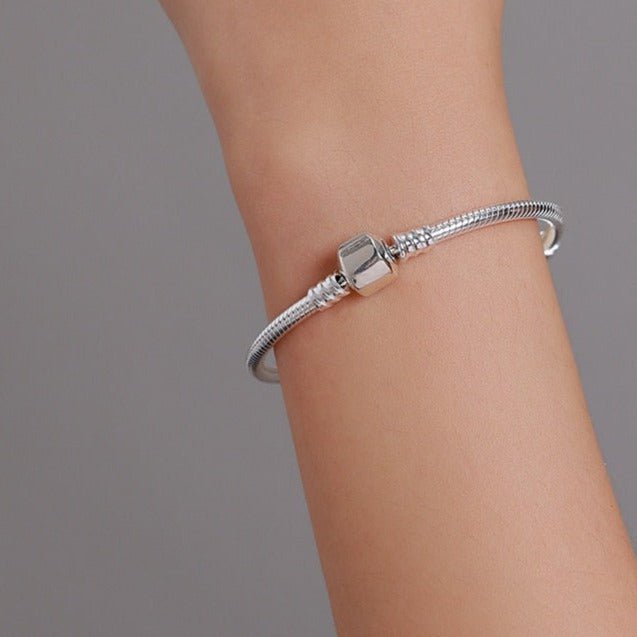 Wee Luxury Silver Bracelets Sterling Silver Snake Chain Bangle & Bracelet for Women