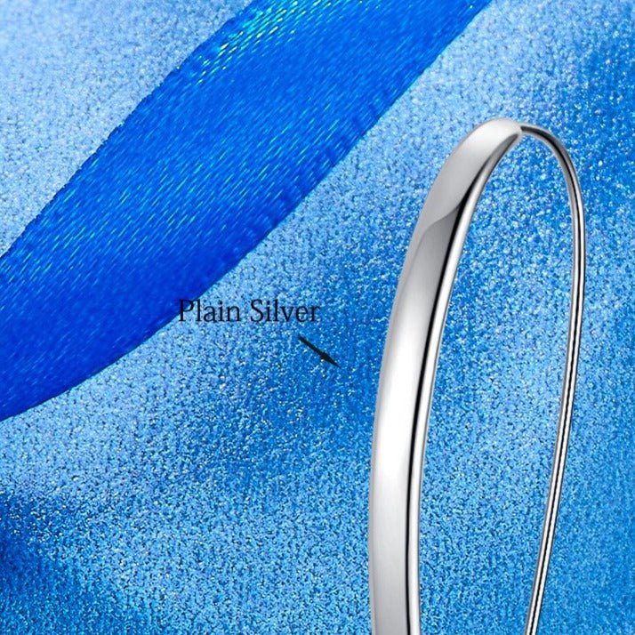 Wee Luxury Silver Earrings Silver Big Earrings For Women Unique Design Plain Silver Statement